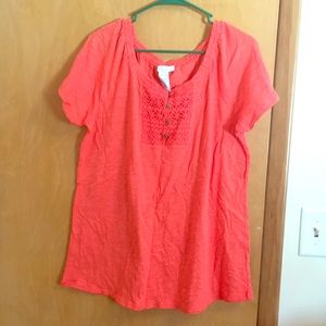 🔴Orange shirt size xxl